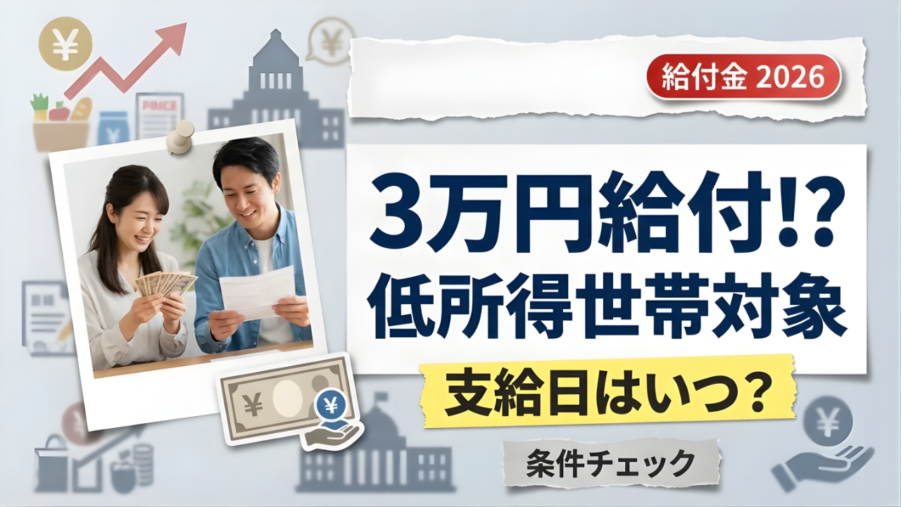 10万円非課税世帯給付金が来る