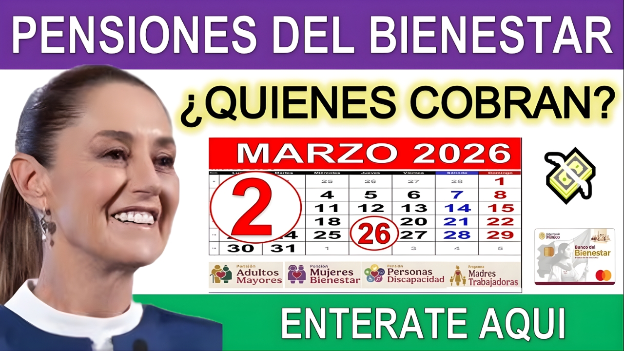 Pensión Bienestar Marzo 2026